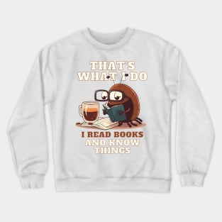 That's What I Do I Read Books And Know Things Crewneck Sweatshirt